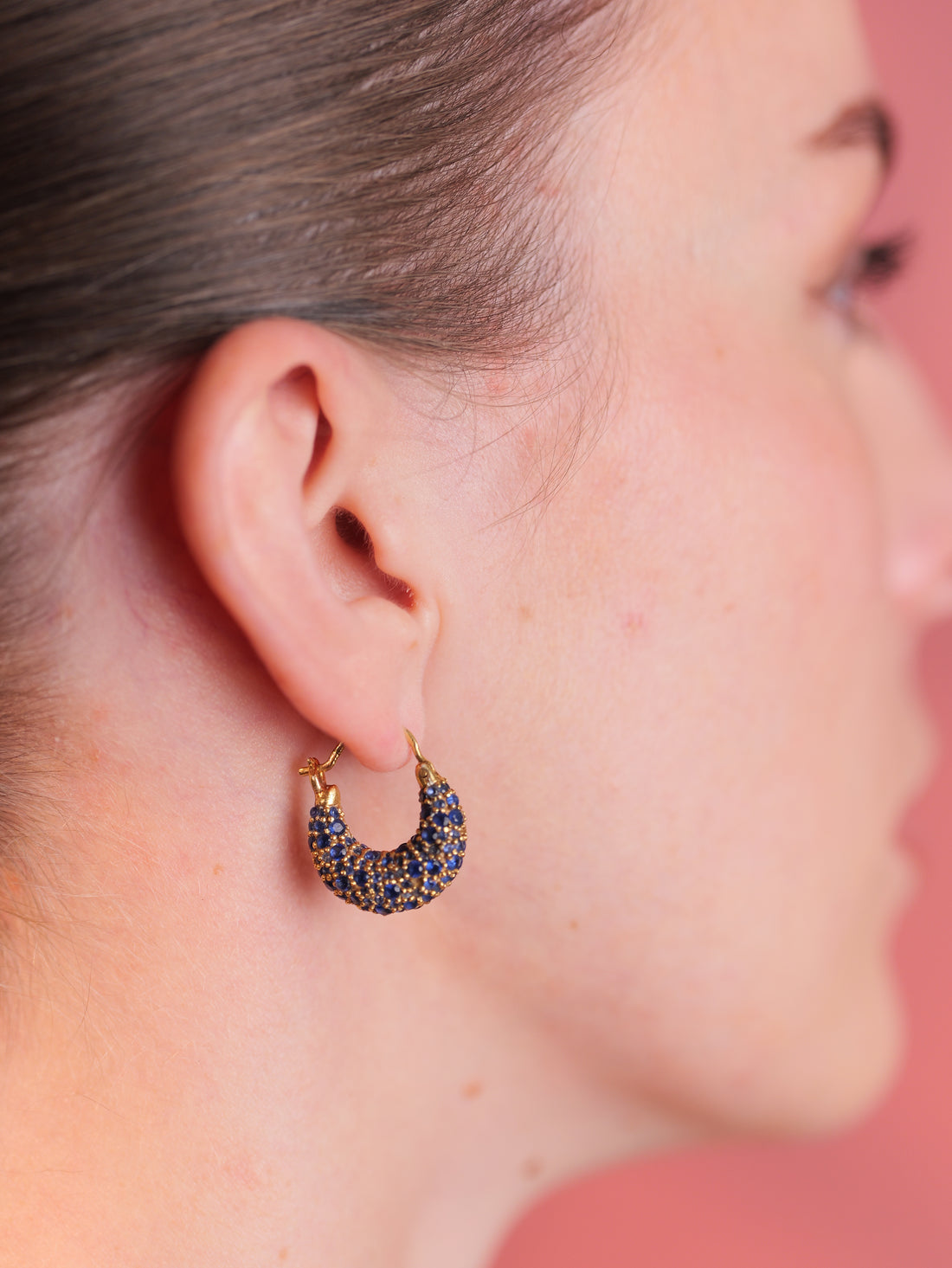 Midnight Crescent Hoops